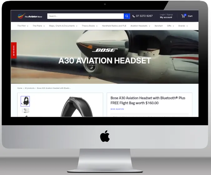 Product page with simplified layout and payment trust signals